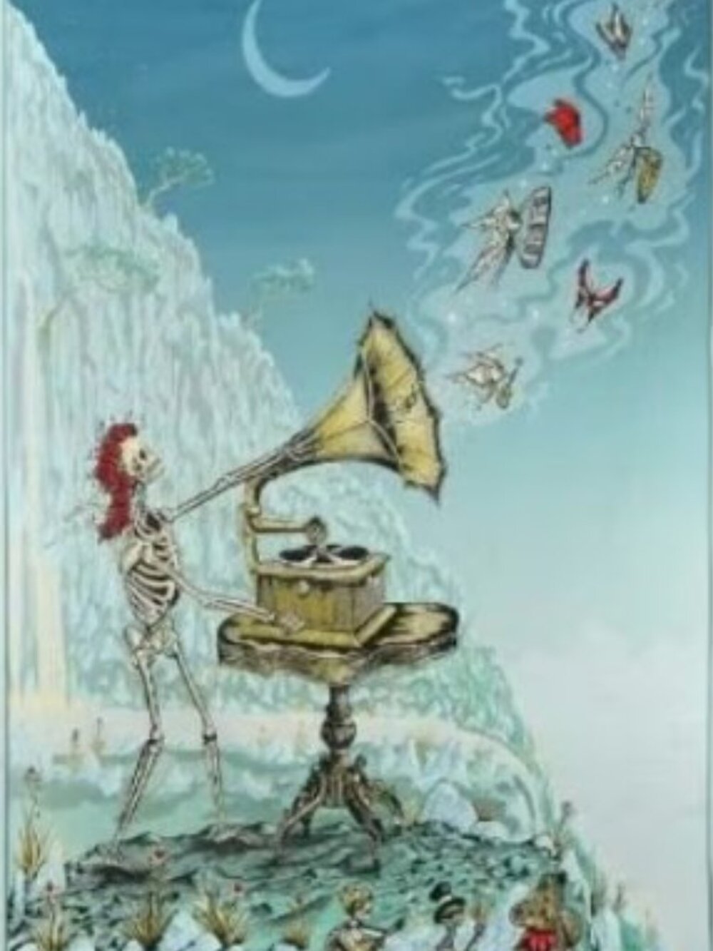 Songs To Fill The Air Tapestry by Mike DuBois ~ 30" x 45" ~ w/Corner Loops ~New!